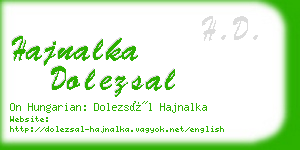 hajnalka dolezsal business card